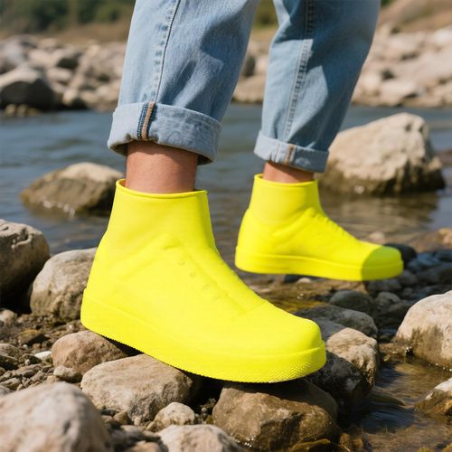 🔥Hot Seller🔥 COD！2PC,Waterproof, Reusable Rainy-Day Shoe Covers—Children's Non-Slip, Thickened, Durable, and Portable Silicone Cycling Shoe Covers