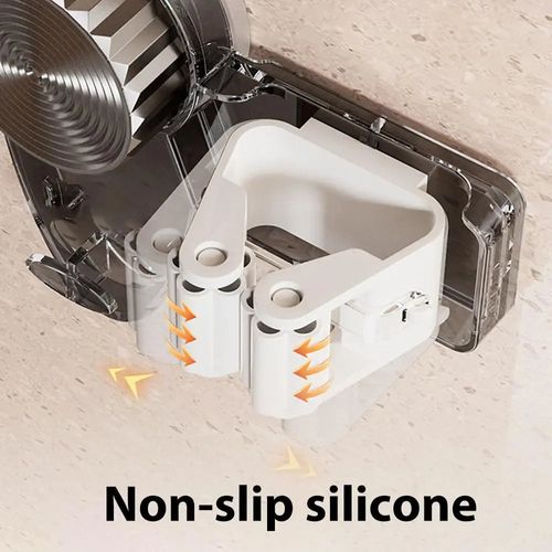 Suction Cup Mop Hanger for Bathroom Kitchen Office Home