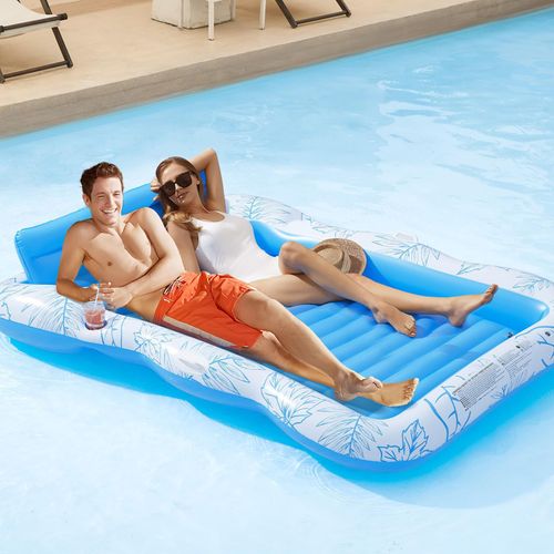 Inflatable Adult Pool Lounger Float, Large Beach Water Lounge