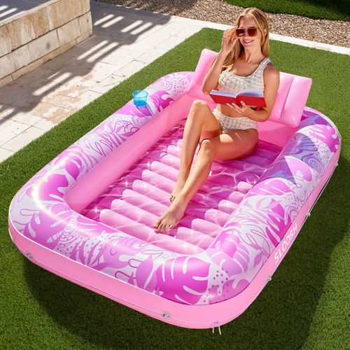 Inflatable Adult Pool Lounger Float, Large Beach Water Lounge