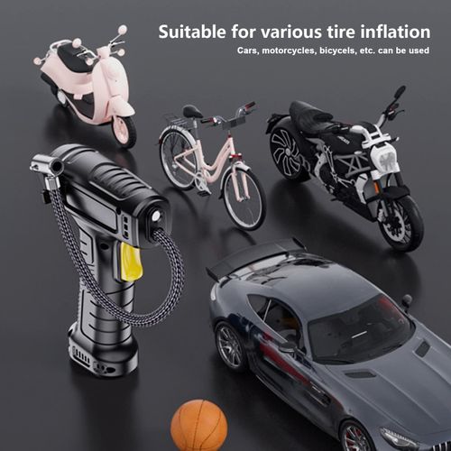 Digital Wireless Car Tire Inflator, Portable Car Tire Air Compressor