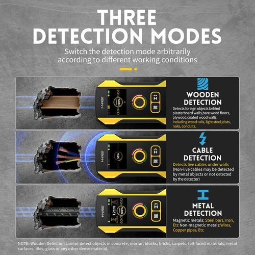 WD-02 Wall Detector Stud Finder, Cable Wires Metal Wood Stud Wall Scanner