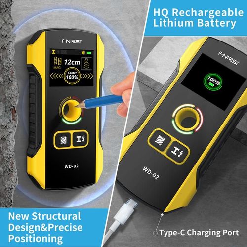 WD-02 Wall Detector Stud Finder, Cable Wires Metal Wood Stud Wall Scanner