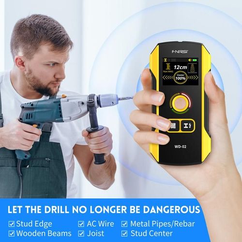 WD-02 Wall Detector Stud Finder, Cable Wires Metal Wood Stud Wall Scanner