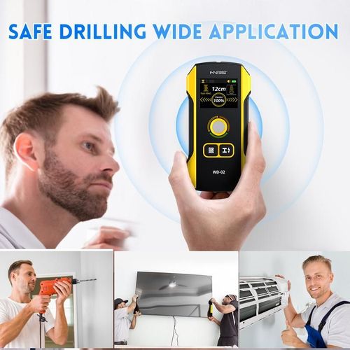 WD-02 Wall Detector Stud Finder, Cable Wires Metal Wood Stud Wall Scanner