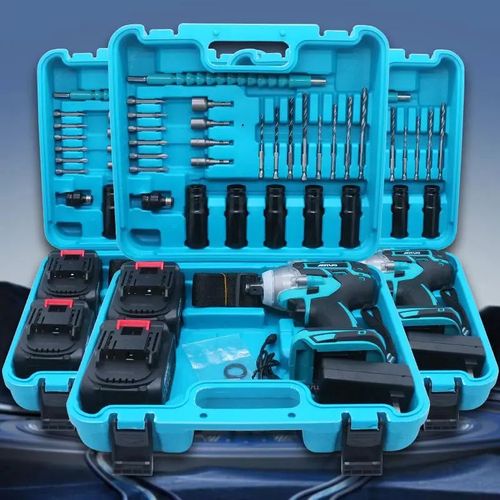 Cordless Impact Wrench Set, 21V Brushless High Torque Electric Wrench