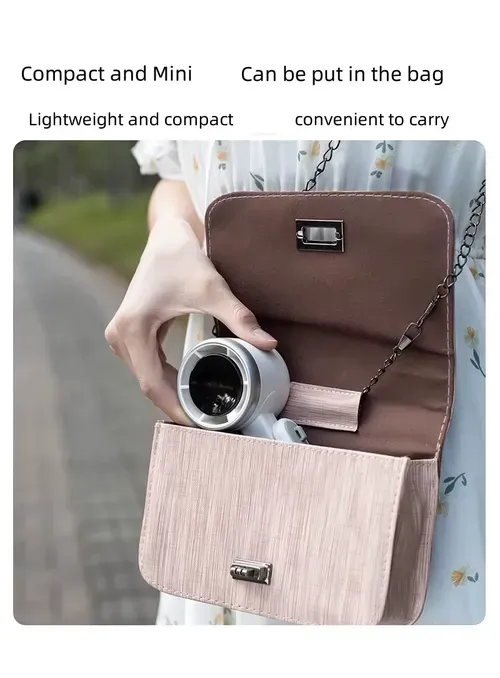 Mini Handheld Turbofan: Strong Wind, 5 Speeds & Portable – Beat Summer Heat Anywhere!