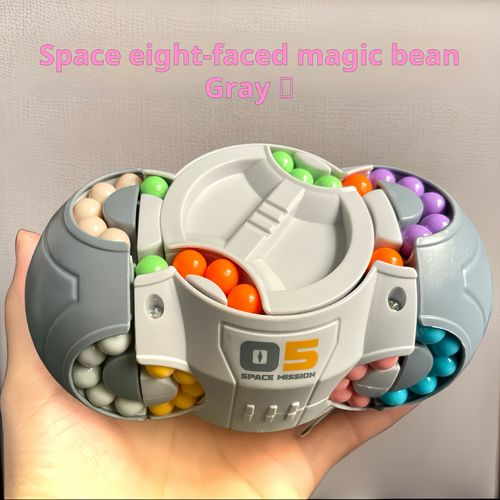 2PCS  Challenging Cylindrical Cube Puzzle Toy with Vibrant Beads - Magic Bean Gyro Spinning Slider Game, Durable ABS Resin, Ideal for Adults & Teens - Perfect Gift for Halloween, Christmas, Thanksgiving, Fun Toys