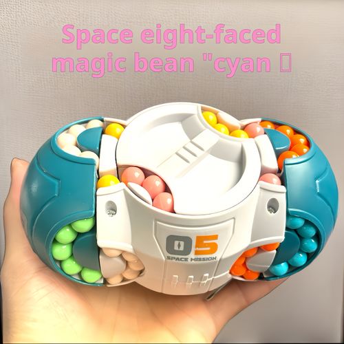2PCS  Challenging Cylindrical Cube Puzzle Toy with Vibrant Beads - Magic Bean Gyro Spinning Slider Game, Durable ABS Resin, Ideal for Adults & Teens - Perfect Gift for Halloween, Christmas, Thanksgiving, Fun Toys