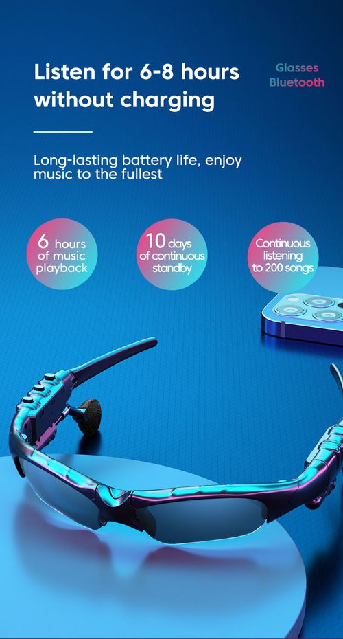 Bluetooth 5.0 Smart Audio Glasses Outdoor Sports Cycling Surround Stereo Headphones Listen to Music, Take Calls, Polarized Sunglasses