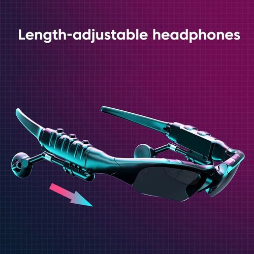 Bluetooth 5.0 Smart Audio Glasses Outdoor Sports Cycling Surround Stereo Headphones Listen to Music, Take Calls, Polarized Sunglasses