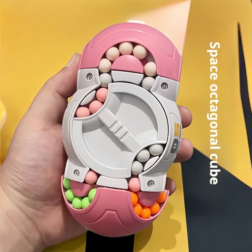 2PCS  Challenging Cylindrical Cube Puzzle Toy with Vibrant Beads - Magic Bean Gyro Spinning Slider Game, Durable ABS Resin, Ideal for Adults & Teens - Perfect Gift for Halloween, Christmas, Thanksgiving, Fun Toys