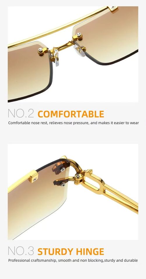 Stylish and high-end 2025 new frameless sunglasses, unisex, suitable for outdoor high-light scenes, lightweight and easy to carry, a perfect holiday gift.
