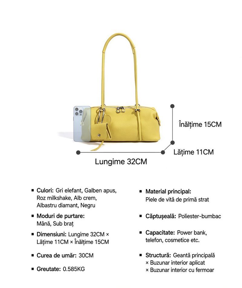Geantă Boston din Piele Naturală din Primul Strat – Elegantă & Versatilă