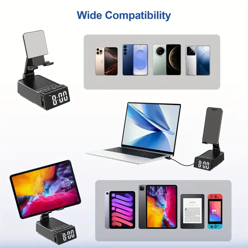 Birthday Gifts for Men Women, Cell Phone Stand Wireless Speaker with Anti-Slip Base, HD Sound, Stocking Stuffer Cool Gadget, Anniversary Idea Gift for Him Her Husband Wife Dad Mom, dad gift, induction speaker for iPhone