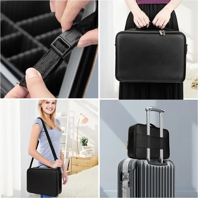 makeup bag with LED mirror