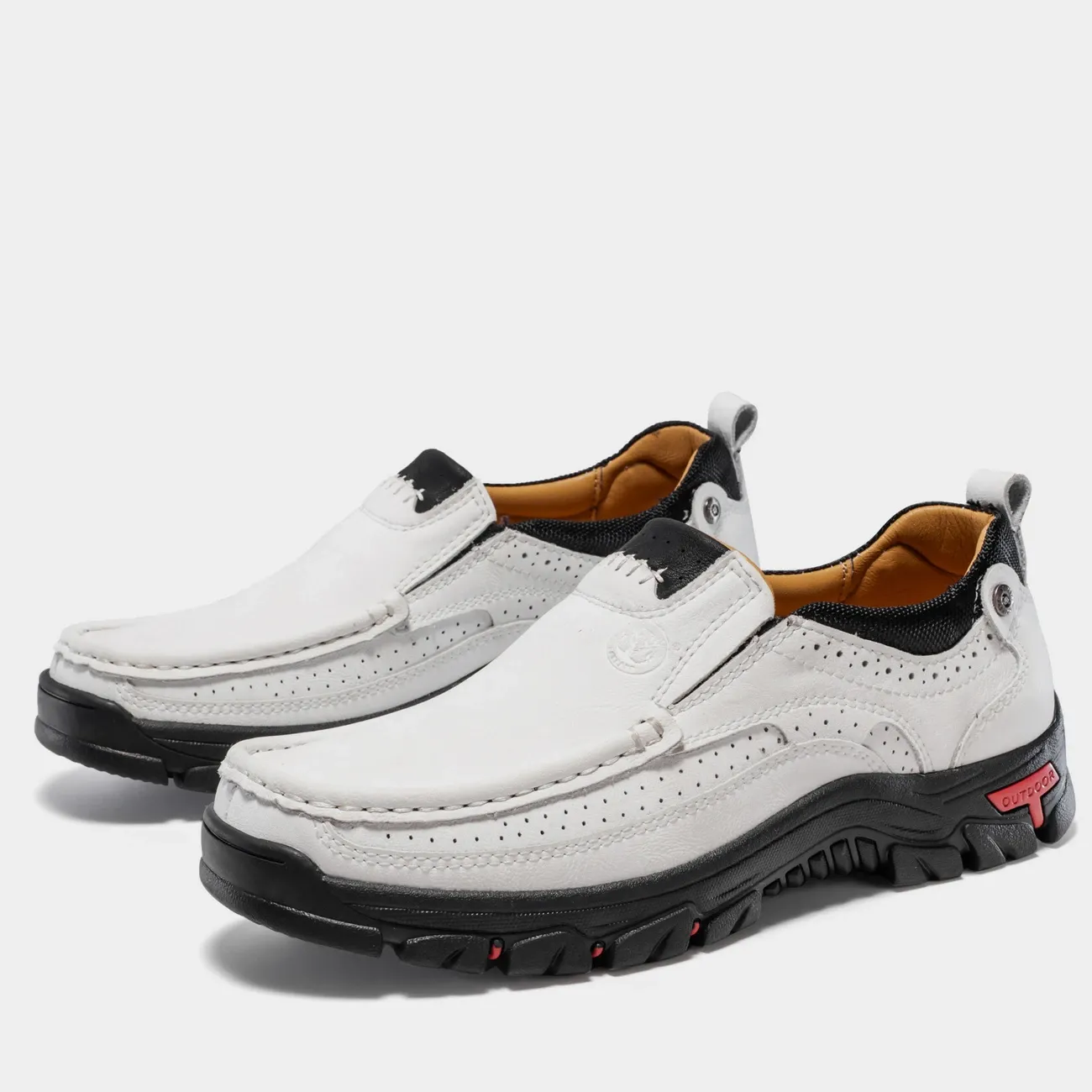 Men's Genuine Leather Slip-On Loafers