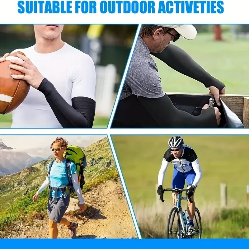 Cooling Arm Sleeves For Men And Women - UV Sun Protection For Golf, Cycling, Running, And Driving - Stay Cool And Protected All Day