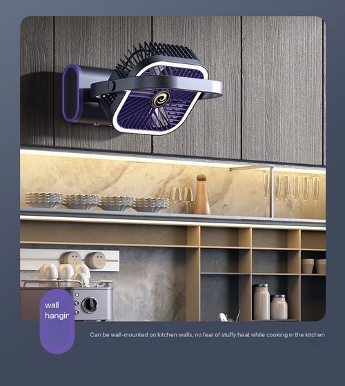 New mini desktop fan, quiet, USB rechargeable, suitable for office, bedroom, dormitory, and student use, wall-mounted fan.