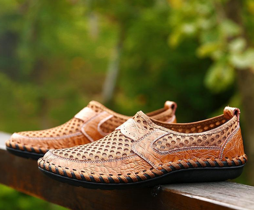 Large size breathable slip-on shoes lazy