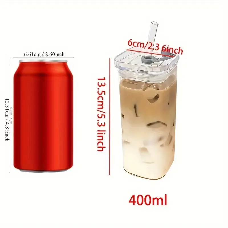 Square Heat Resistant Glass Cups
