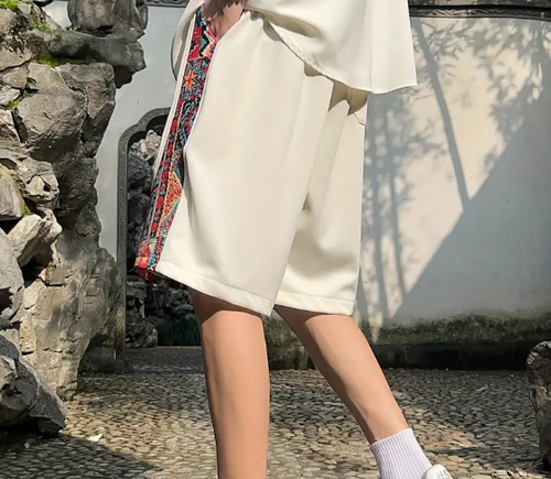 Men's ethnic style casual shorts men's