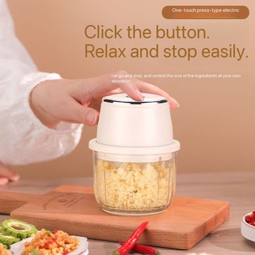 Mini cordless electric garlic chopper, garlic mincer, food processor, baby food maker, garlic grinder, meat grinder