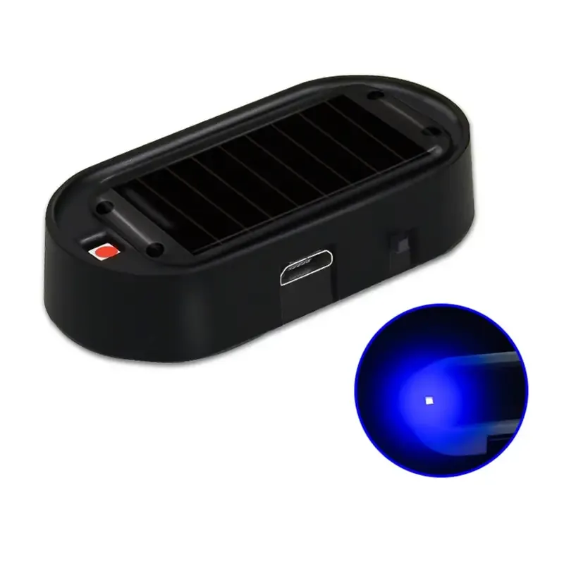 Solar-Powered LED Flashing Warning Lights