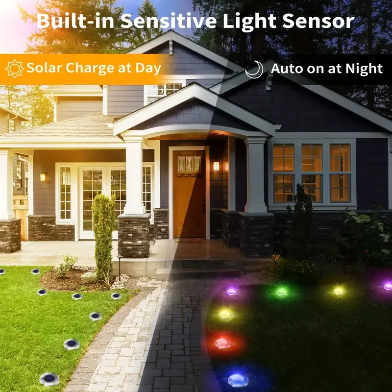 Color Changing Solar Ground Lights