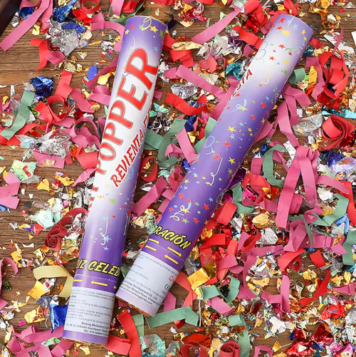Turn Handle Shoots Vibrant Colored Wedding Confetti Cannon