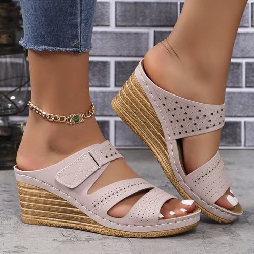 Mid Heel Platform Sandals for Women