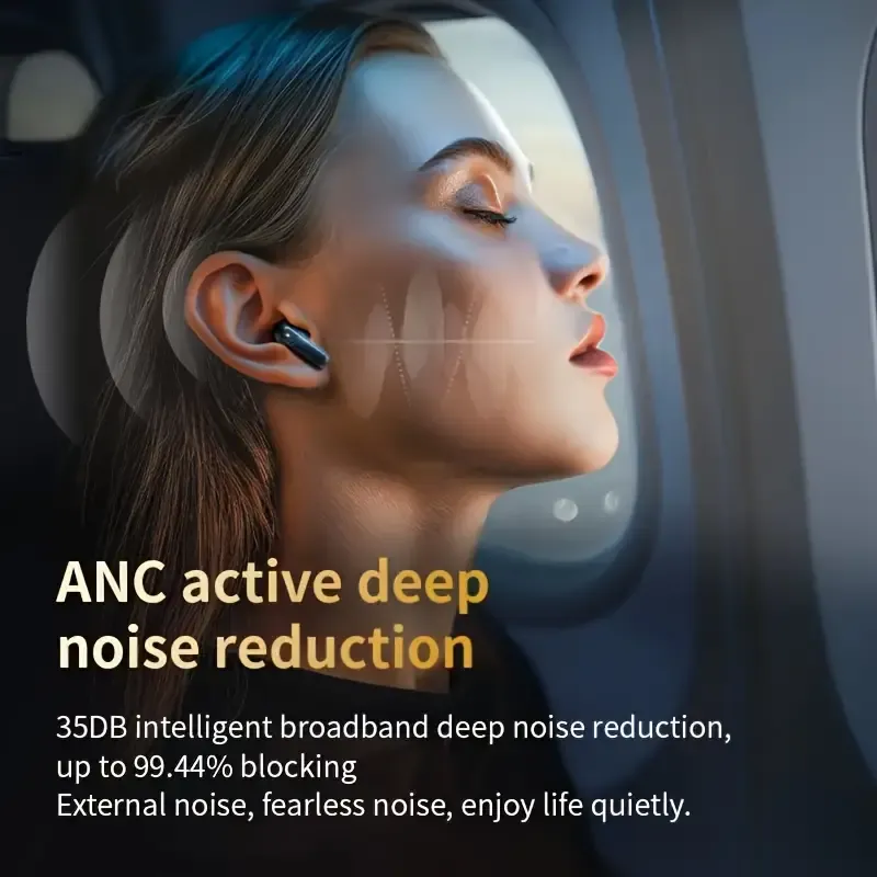 Upgraded Function Smart LCD Touch Screen Headphones, 2024 Universal Sports Wireless Headphones, Switchable Sound And Bilingual Chinese English, Built-in Microphone