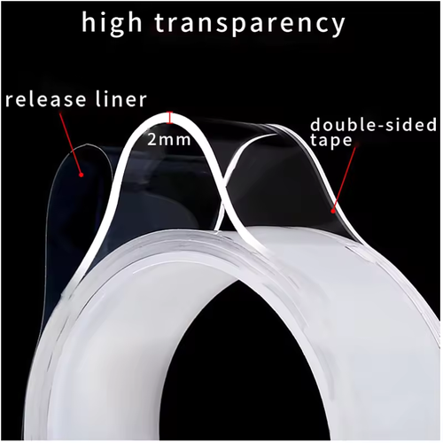 Transparent Magic Nano Tape Double Sided Grip Reusable Home Tape Traceless Glue -🎁2024  Hot Sale🎁