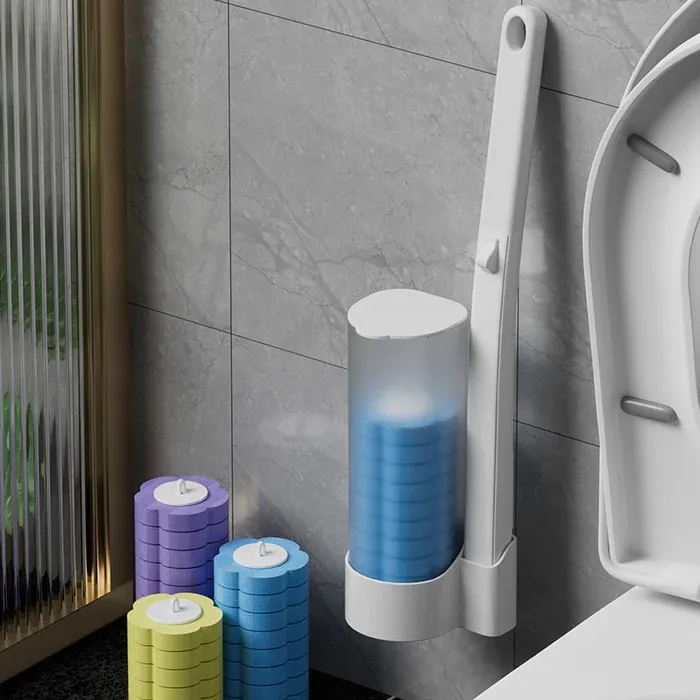 Disposable Replacement Brush Head Toilet Brush Set