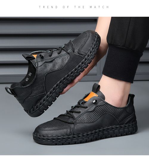 Men's breathable sweat-absorbent soft-soled shoes