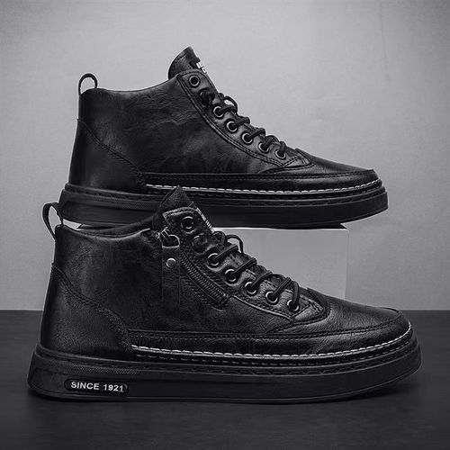 High top thick sole height increasing shoes