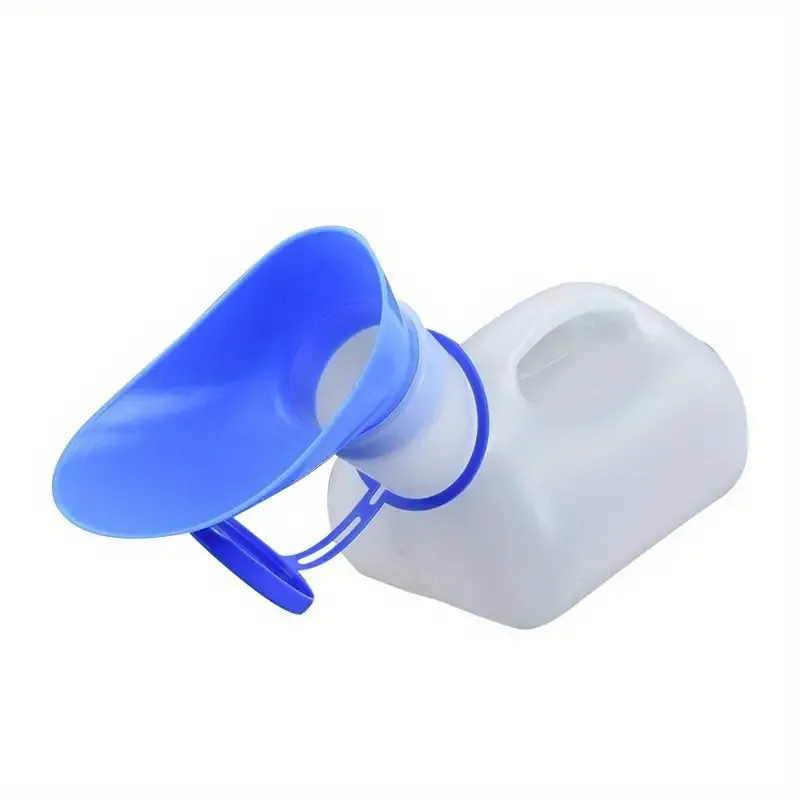 Leak-Proof Portable Urinal - 33.81oz, Lightweight with Lid & Funnel, Food-Grade Materials, Large Capacity for Seniors, Patients, Camping & Travel