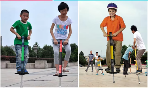 1pc High-Performance Pogo Stick for Ages 14+ - Heavy-Duty Steel Construction, Silent Spring, Long-Lasting Elasticity - Perfect Outdoor Play and Exercise Toy, Suitable for Gifts on Halloween, Christmas, New Year