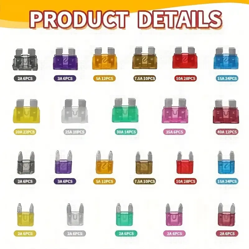 Car Blade Fuse Assortment Kit