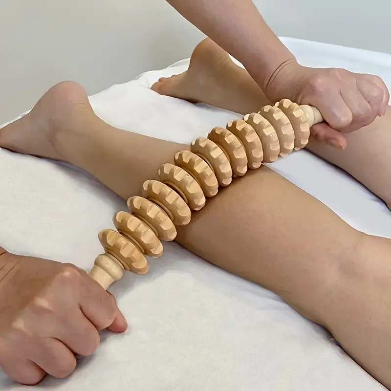 Wooden Curved Massager Handheld Roller