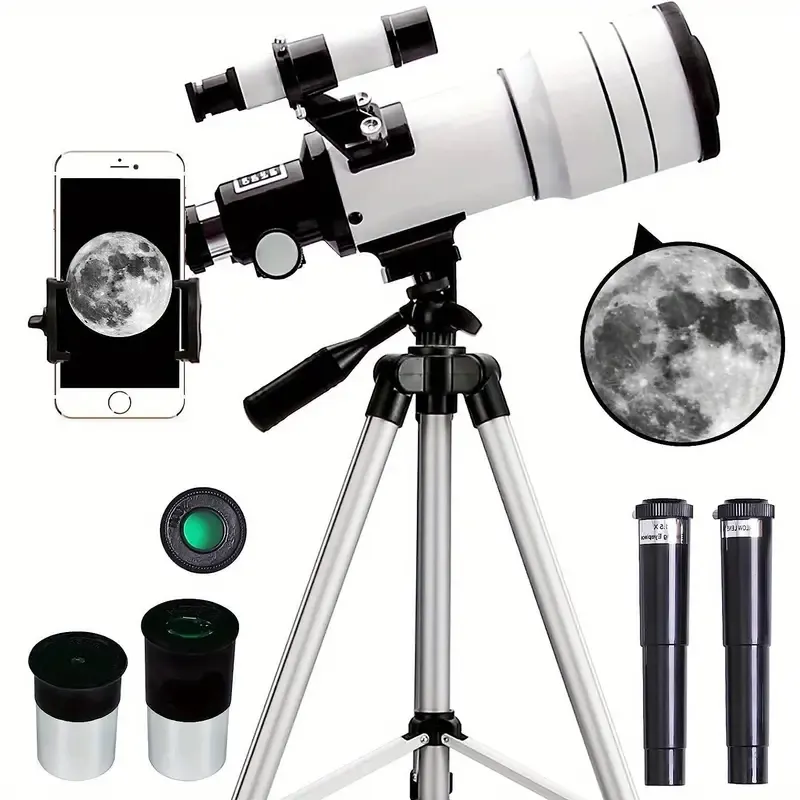 Professional Astronomical Telescope - Objective Lens for Stargazing, Moon Watching, Distant Scenery Observation, Ideal for Outdoor Camping & Travel Enthusiasts