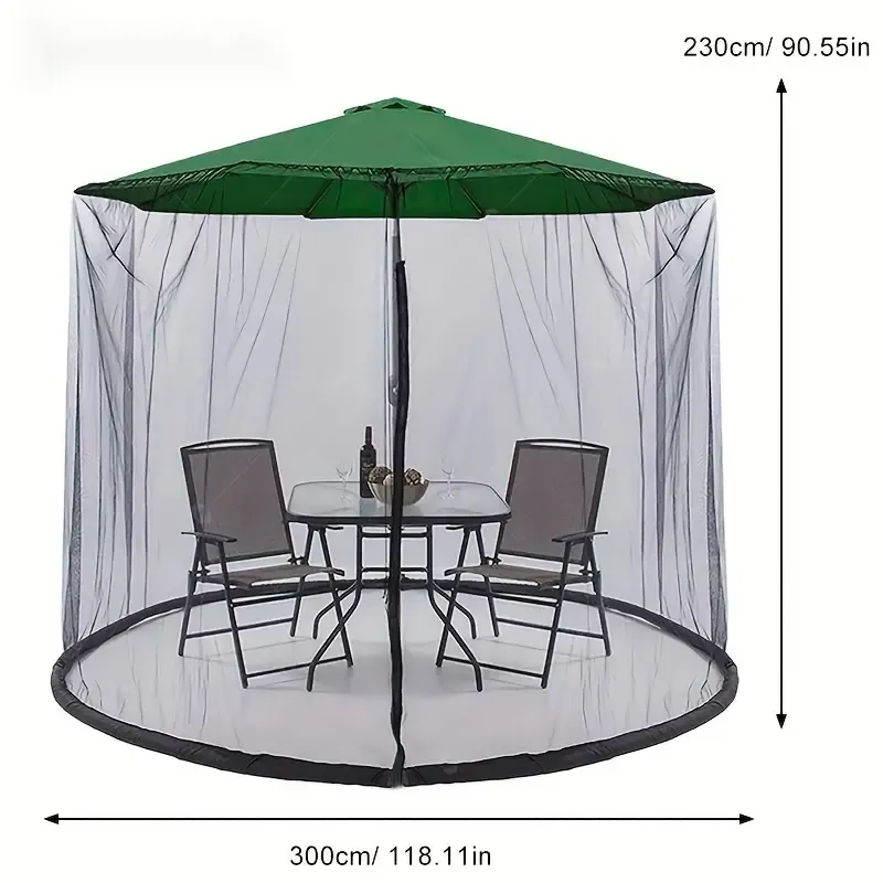 Outdoor anti-mosquito umbrella mesh cover