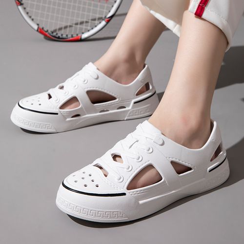 🔥🔥Hot Sale Promotion -Women's or Men Solid Color EVA Clogs, Slip On Lightweight Soft Sole Hollow Out Shoes, Closed Toe Non-slip Water Beach Shoes