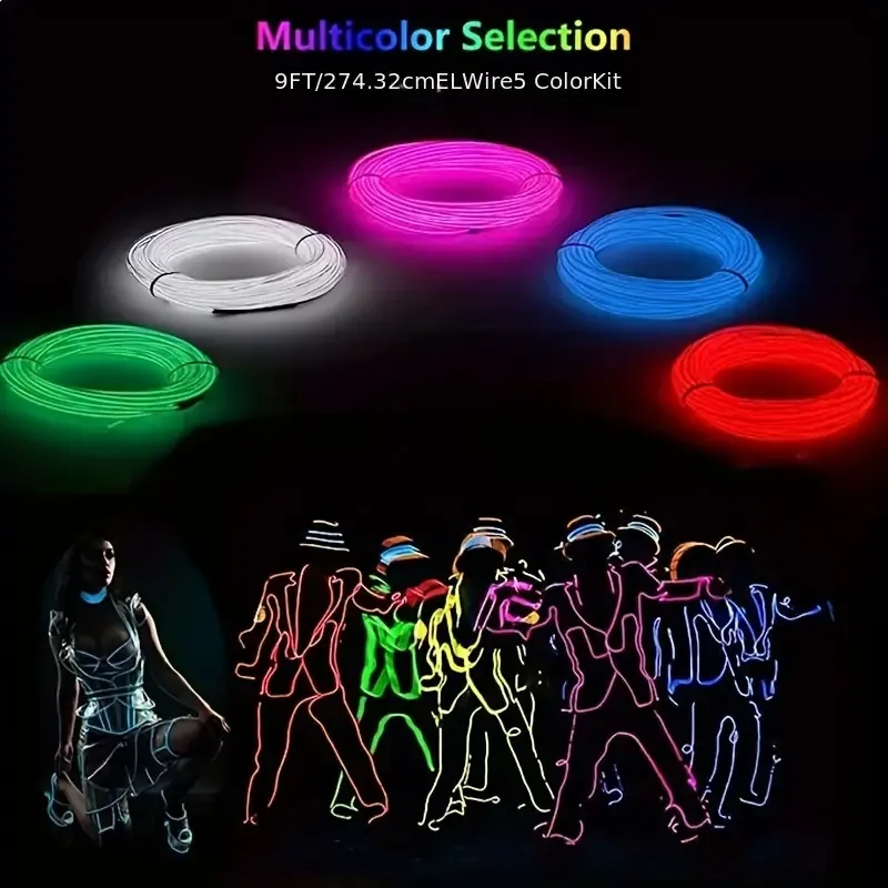 Glow Wire Cable LED Neon Costumes