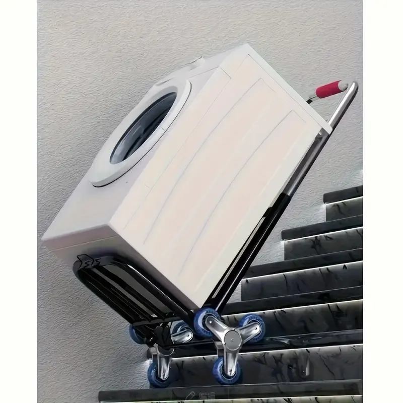 1pc, Folding Trolley For Transporting And Climbing Stairs, Three-wheel Trailer For Household Shopping, Grocery Delivery Trailer, Portable Trolley For Luggage, Small Trolley, Household Gadgets