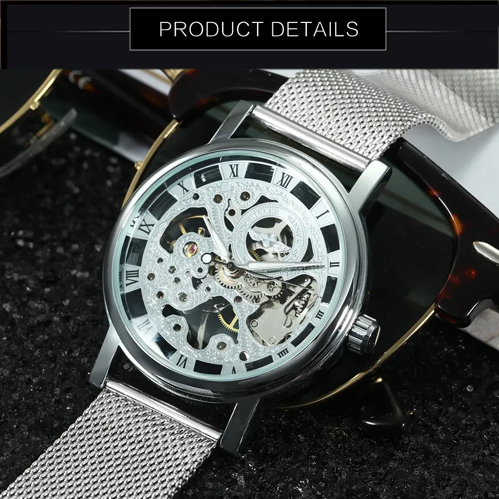 Round Dial Roman Number Analog Quartz Watch