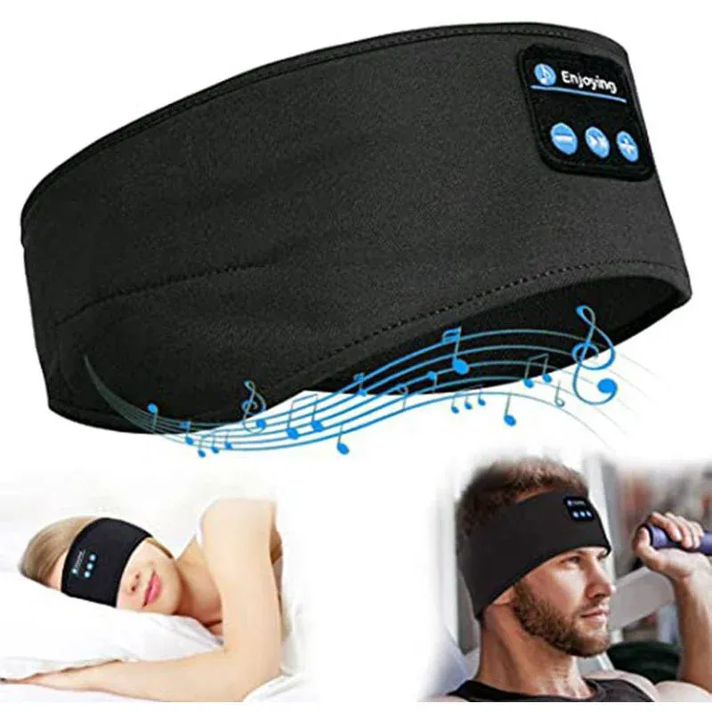 Bluetooth Earphones Sports Sleeping Headband Elastic Wireless Headphones Music Eye Mask Wireless Bluetooth Headset Headband
