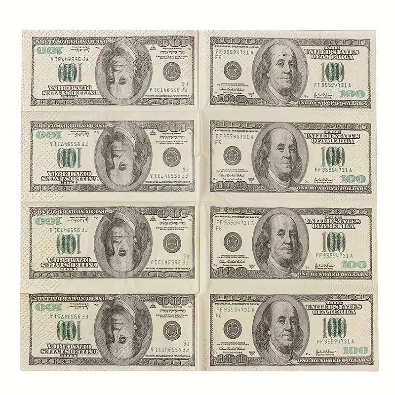 USD Currency Printed Napkins