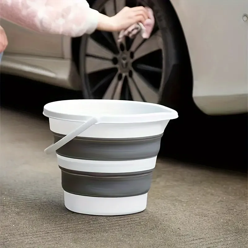 Versatile Foldable Bucket - Durable & Compact For Easy Storage - Perfect For Camping, Fishing & Car Wash