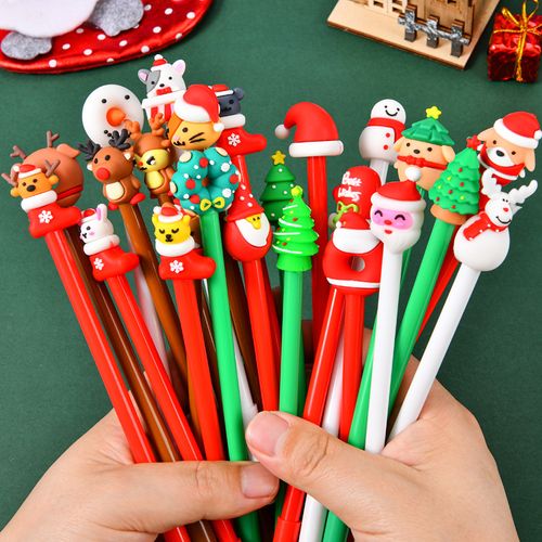 Festive Cartoon Character Gel Ink Pens Set